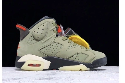 Hyperoad - TRAVIS SCOTT OLIVE MEDIUM JORDAN AIR 6 0929